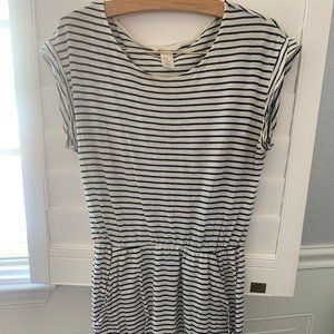 Gap Navy and White Stripe Dress